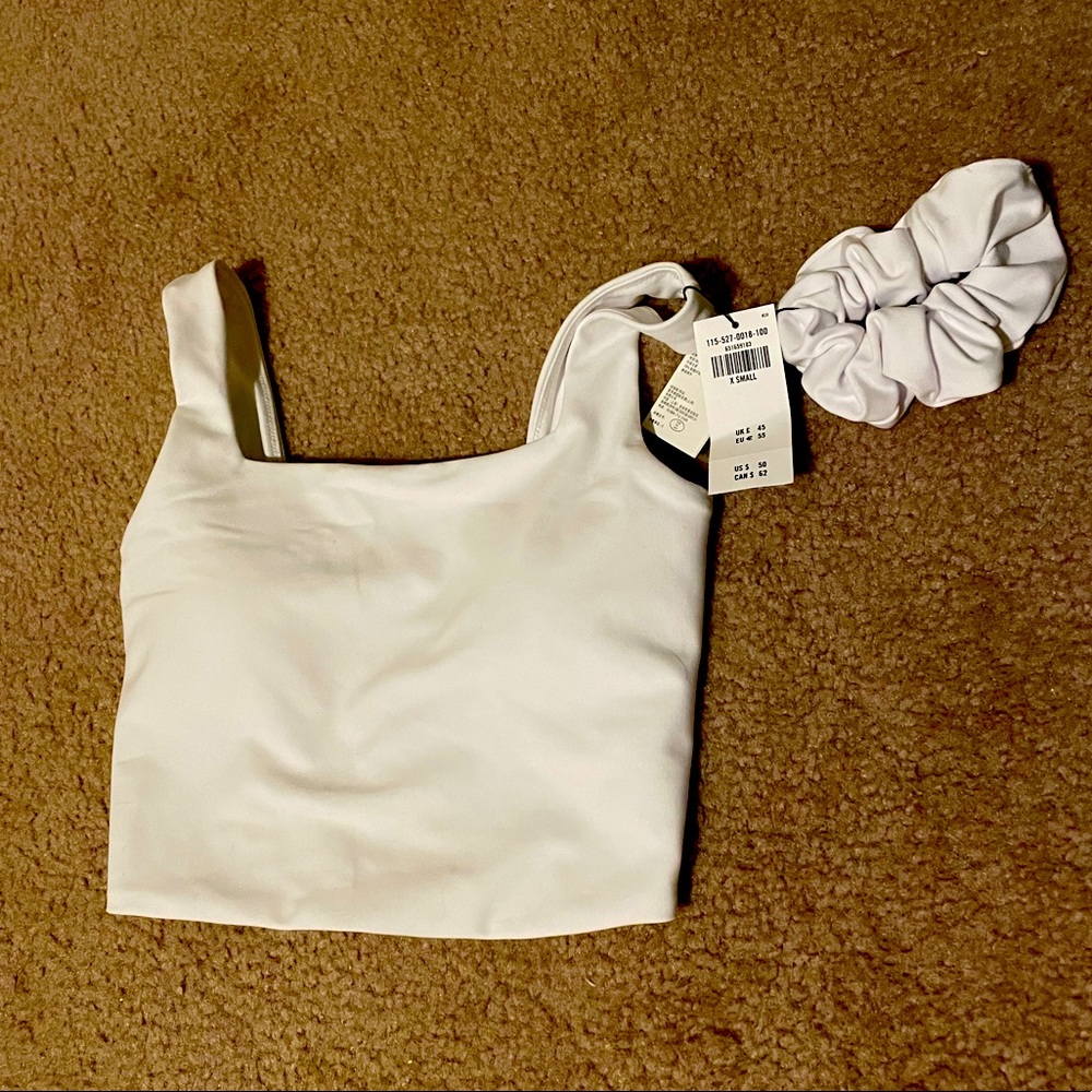 White Abercrombie & Fitch Work Out Top